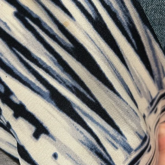 Parker Women's Black White 100% Silk Water Color Block Deconstructed Blazer- S - Picture 8 of 8